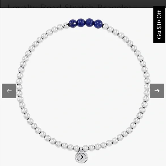 Silpada Silver and Blue Beaded Bracelet - Picture 3 of 6